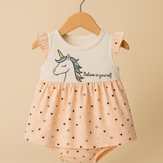 Sunshine Unicorn Baby Dress