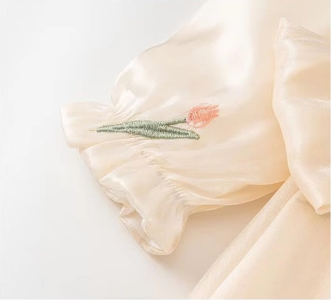 Blush Blossom Bow Romper