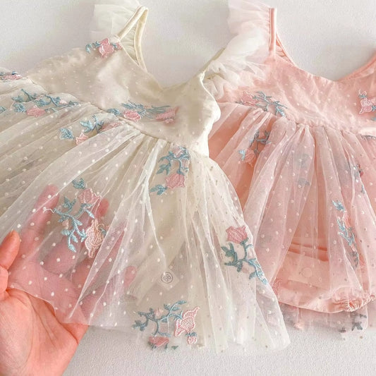 Floral Fairy Garden Romper Dress