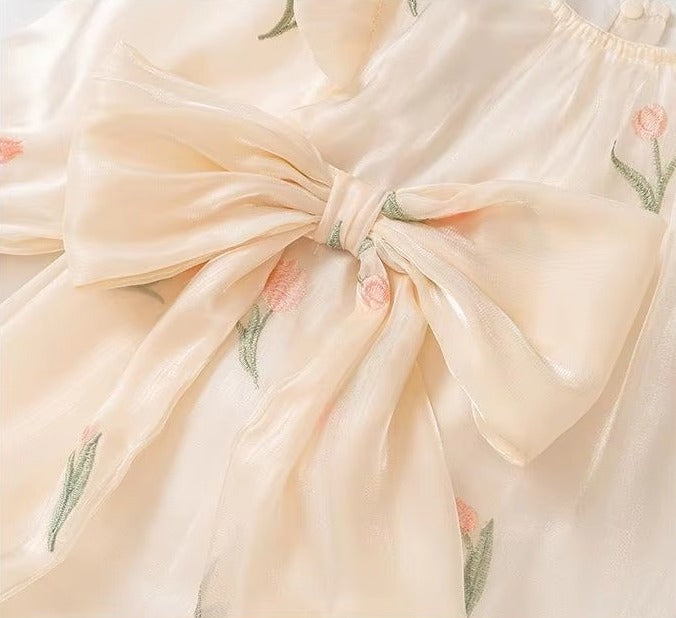Blush Blossom Bow Romper