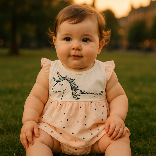 Sunshine Unicorn Baby Dress