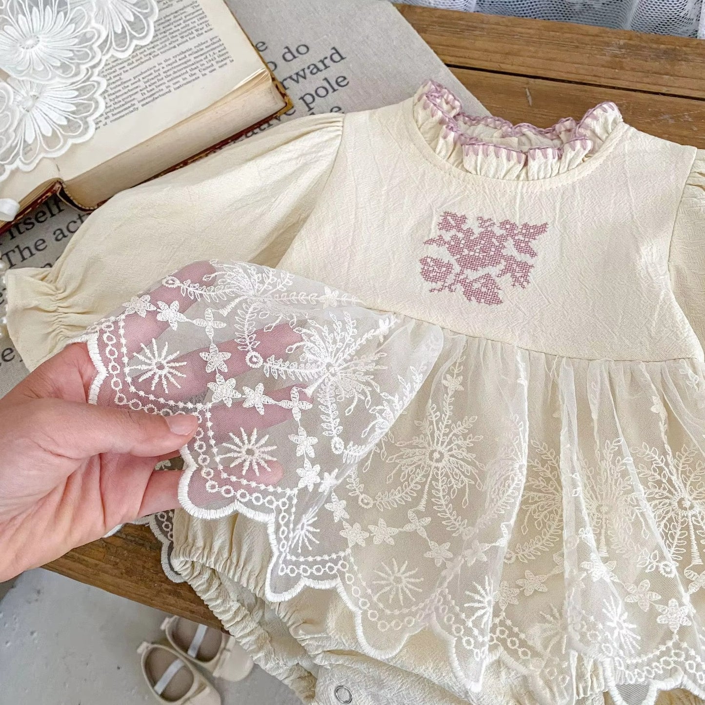 Little Lace Belle – Romper