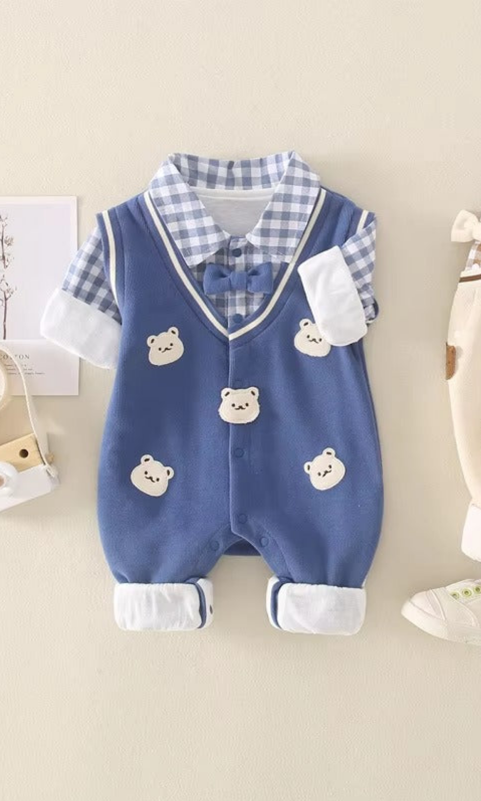 Pooh Garden Romper – Little Bear Edition
