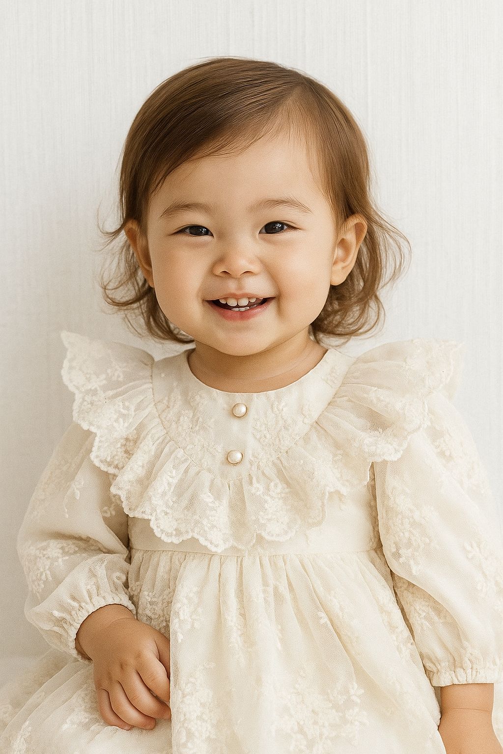 Little Pearl Princess Romper – Heirloom Edition