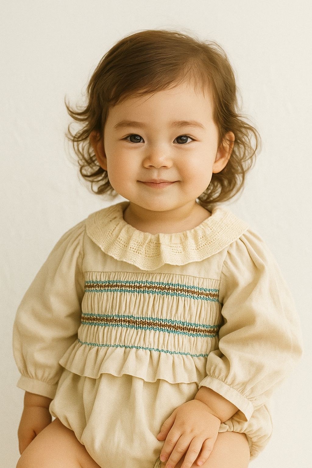 In a Beige Romper, She’s a Show-Stopper