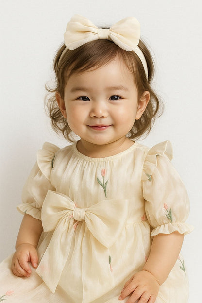 Blush Blossom Bow Romper