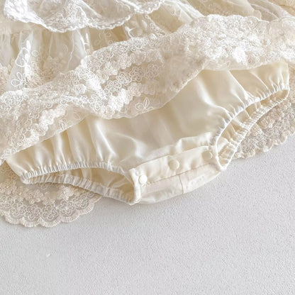 Little Pearl Princess Romper – Heirloom Edition