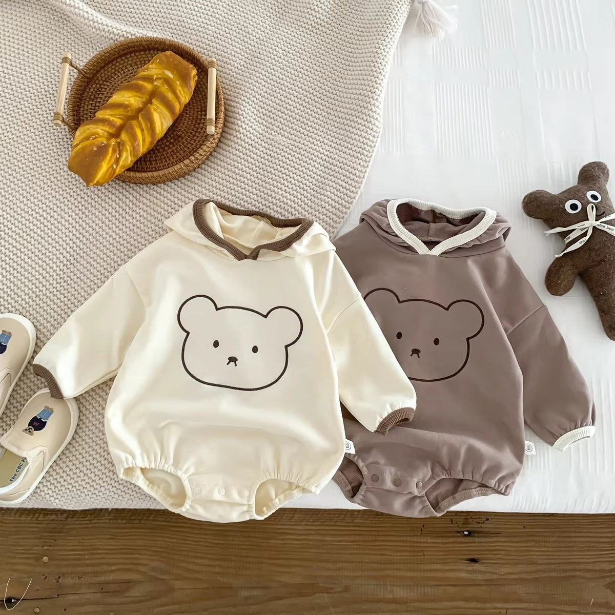 Care Bear Charm – Plush Hooded Romper for Little Ones