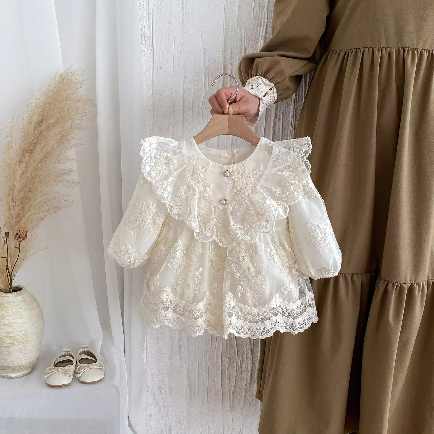 Little Pearl Princess Romper – Heirloom Edition